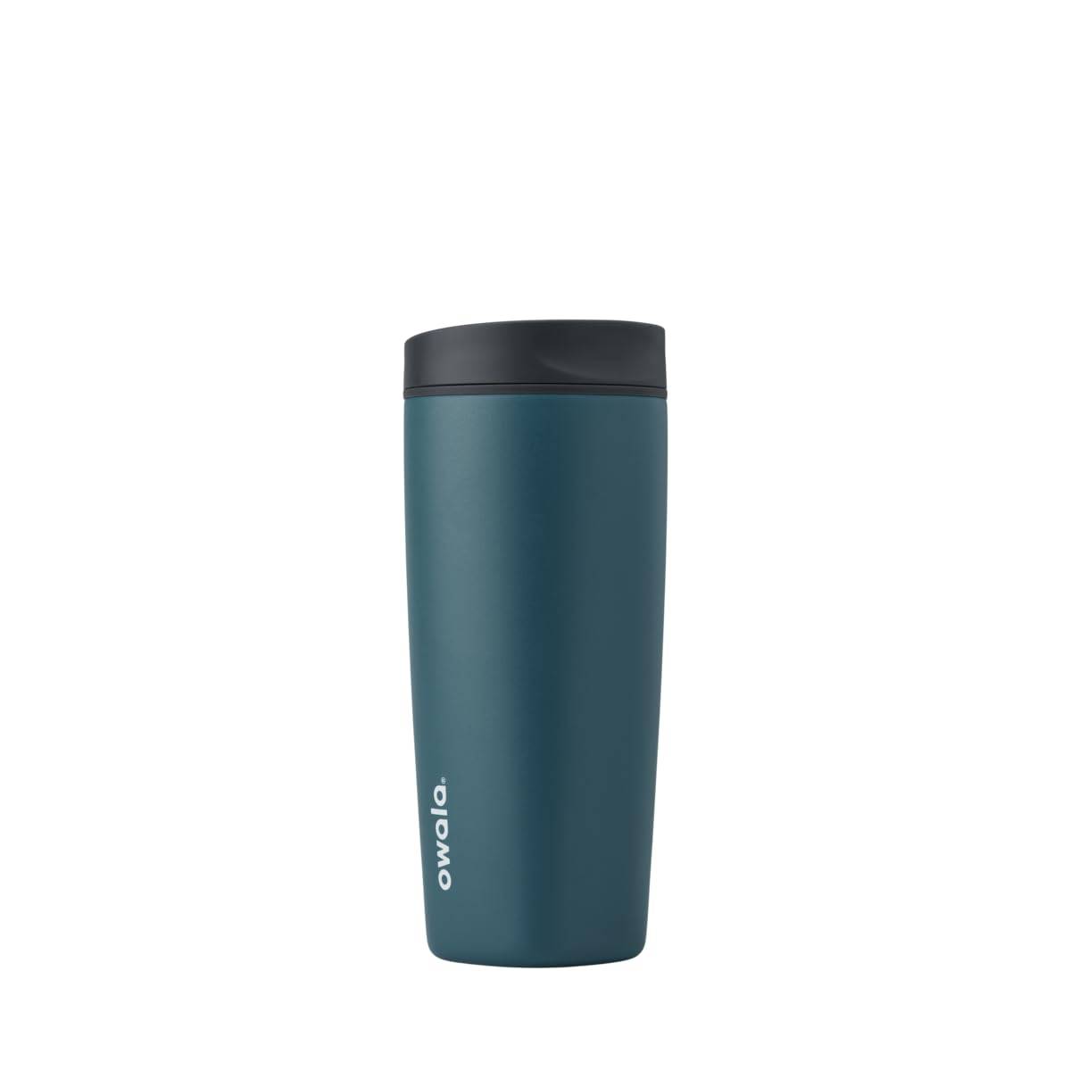 Owala SmoothSip Slider Insulated Stainless Steel Coffee Tumbler, Reusable Iced Coffee Cup, Hot Coffee Travel Mug, BPA Free 20 oz, In Bloom