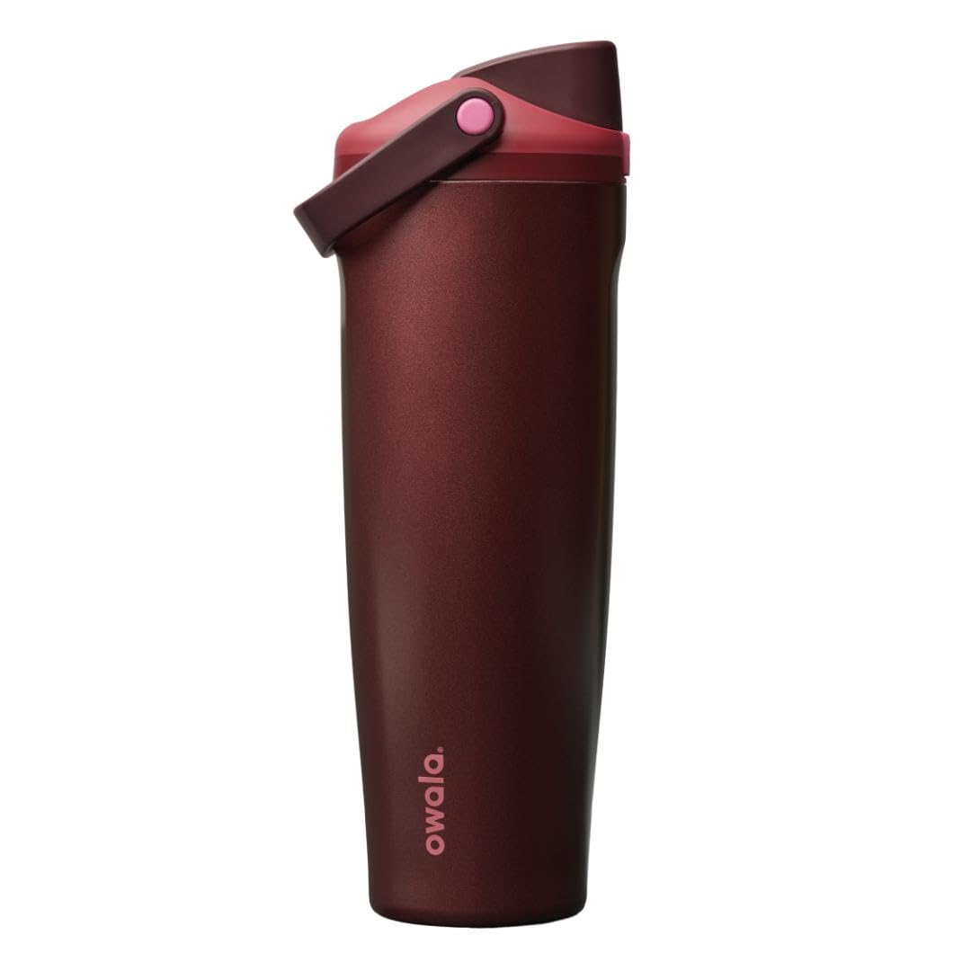 Owala FreeSip Sway Insulated Stainless Steel Water Bottle with Two-Way Spout, Built-In Straw and Bucket Handle, Made for Travel, School, and Sports, 30oz, BPA Free, Leak Proof, Foggy Tide