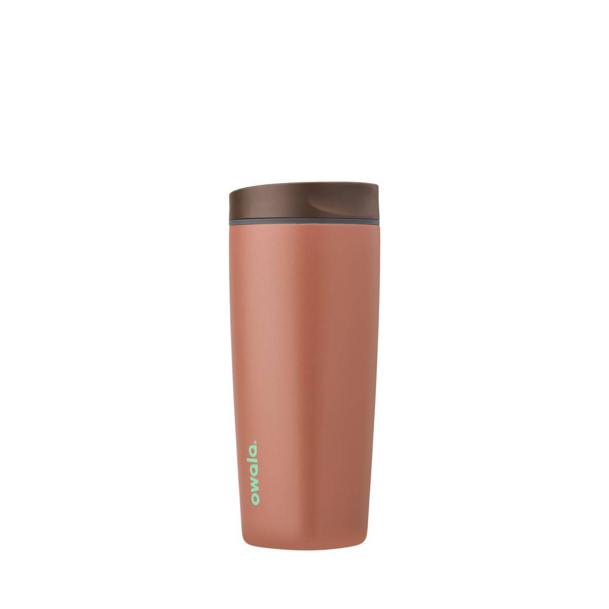 Owala SmoothSip Slider Insulated Stainless Steel Coffee Tumbler, Reusable Iced Coffee Cup, Hot Coffee Travel Mug, BPA Free 20 oz, In Bloom