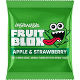 FruitBlox Unspeakable Apple Strawberry Fruit Snacks, 22 Count