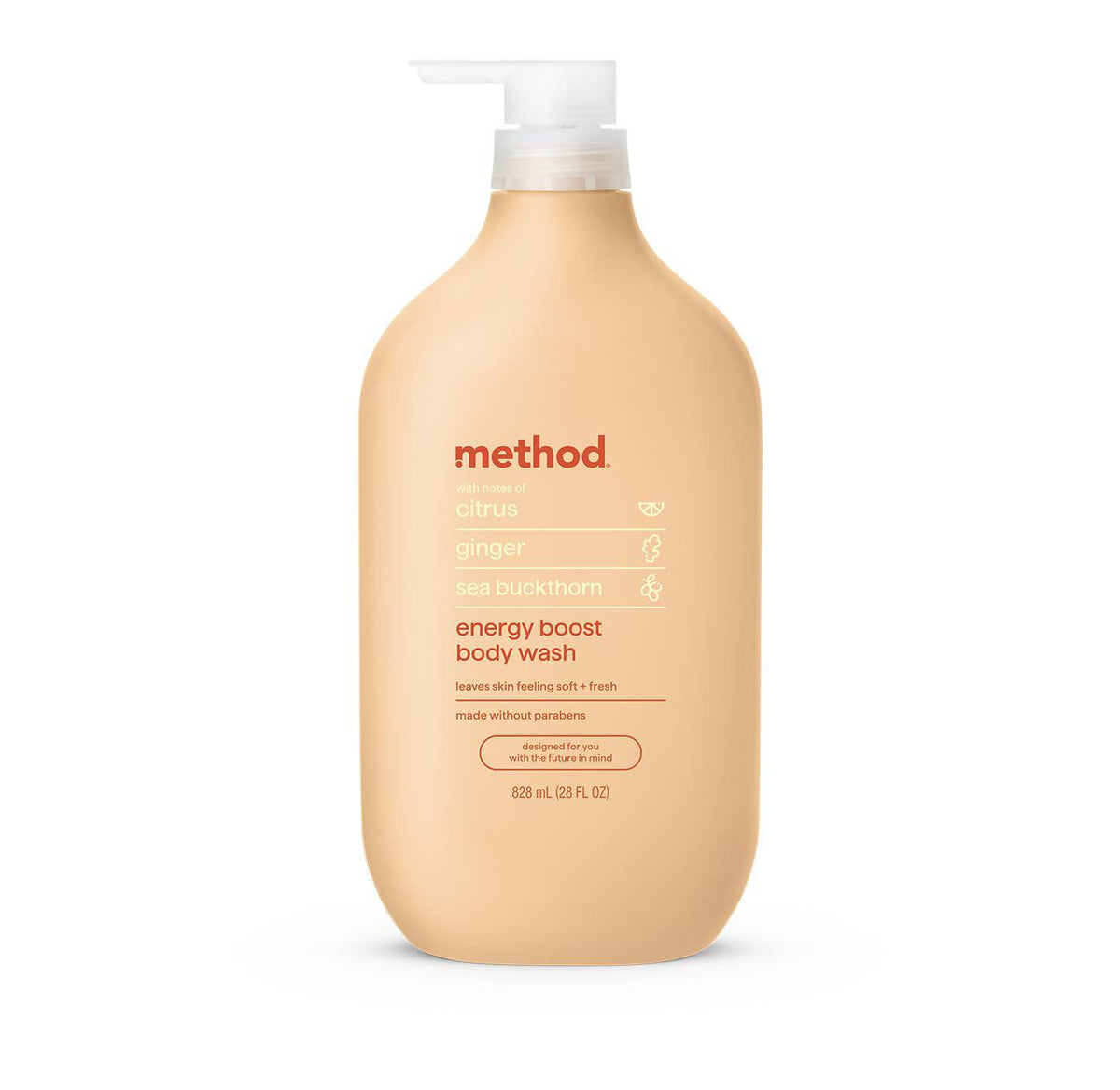 Method Body Wash, Sea + Surf, Paraben and Phthalate Free, 28 oz, (Pack of 1)