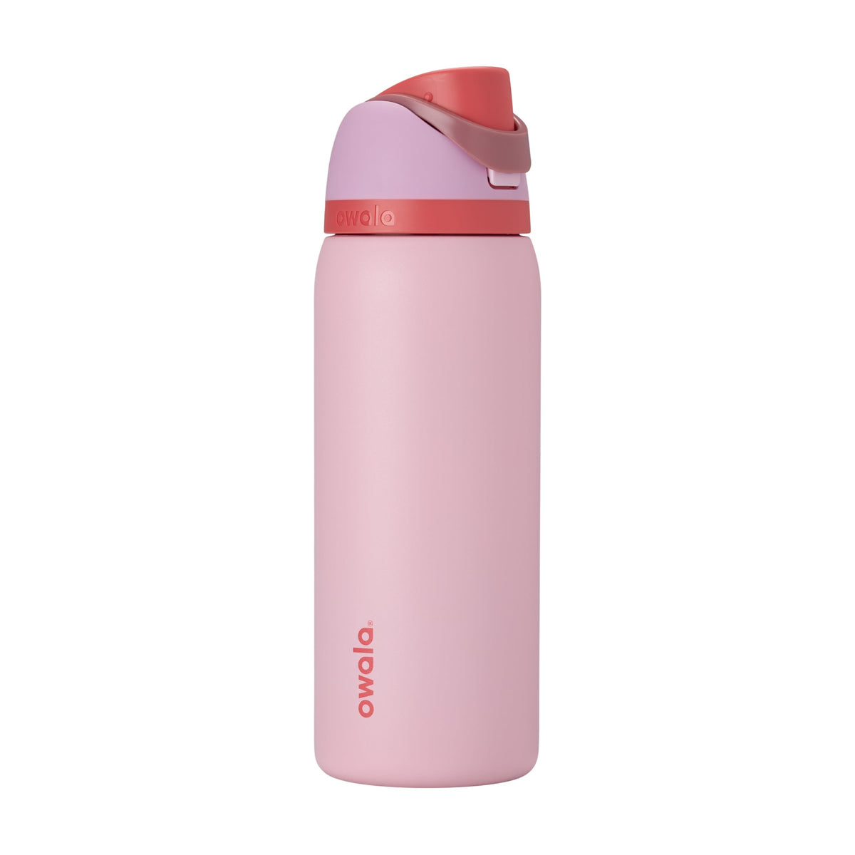 Owala FreeSip Insulated Stainless Steel Water Bottle with Straw, BPA-Free Sports Water Bottle, Great for Travel, 24 Oz, Black Cherry