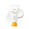 Anua Zero-Cast Moisturizing Sunscreen SPF 50 for face with hyaluronic acid and niacinamide, no white cast, oil-free Korean skincare.