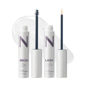 NULASTIN eyelash and brow serums by SlimBag, dual system with keratin and peptides for fuller, healthier lashes and brows, 2 count