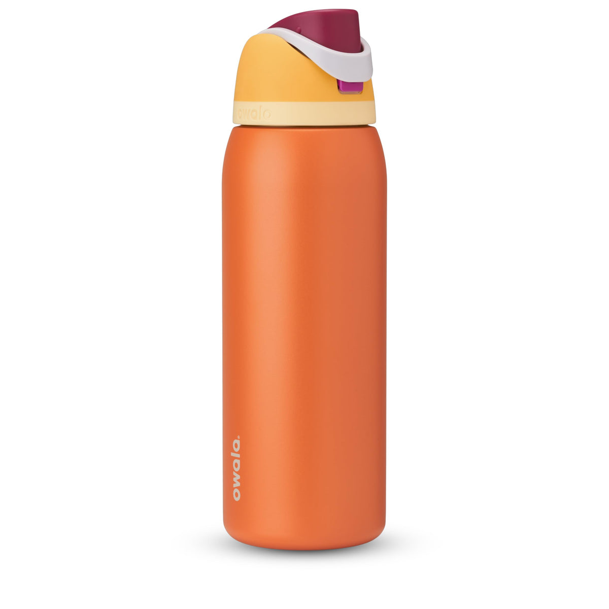 Owala FreeSip Insulated Stainless Steel Water Bottle with Straw, BPA-Free Sports Water Bottle, Great for Travel, 24 Oz, Black Cherry