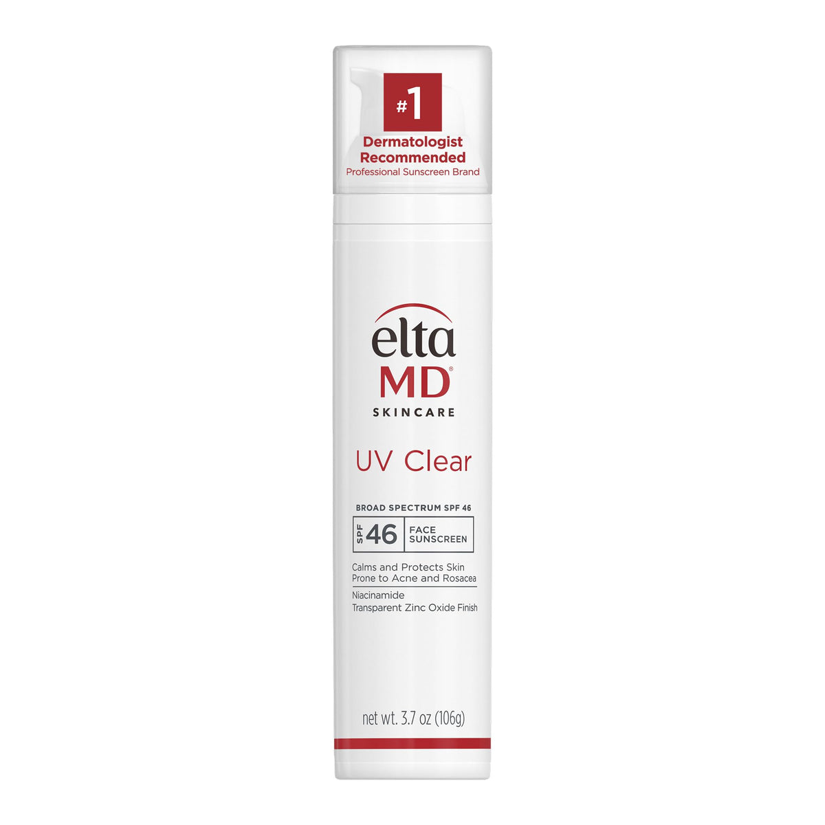 EltaMD UV Clear Face Sunscreen SPF 46, Oil-Free Sunscreen with Zinc Oxide, Dermatologist Recommended