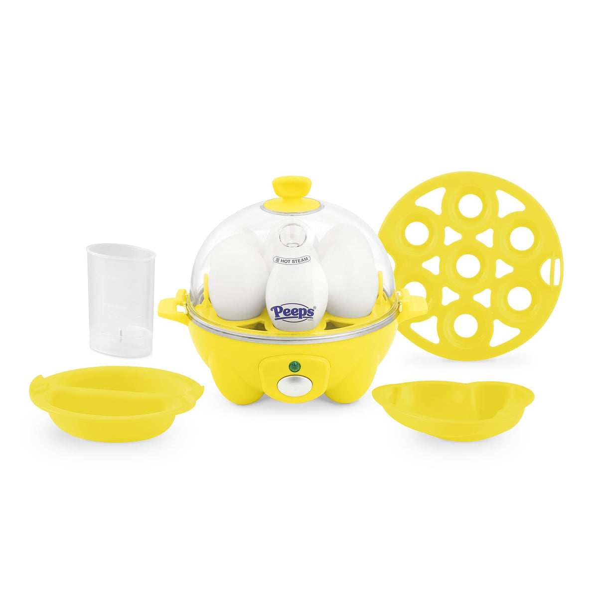 DASH Electric Rapid Egg Cooker for Hard Boiled/Poached/Scrambled Eggs or Omelets with Auto Shut-Off Feature, Black, 7 Egg Capacity