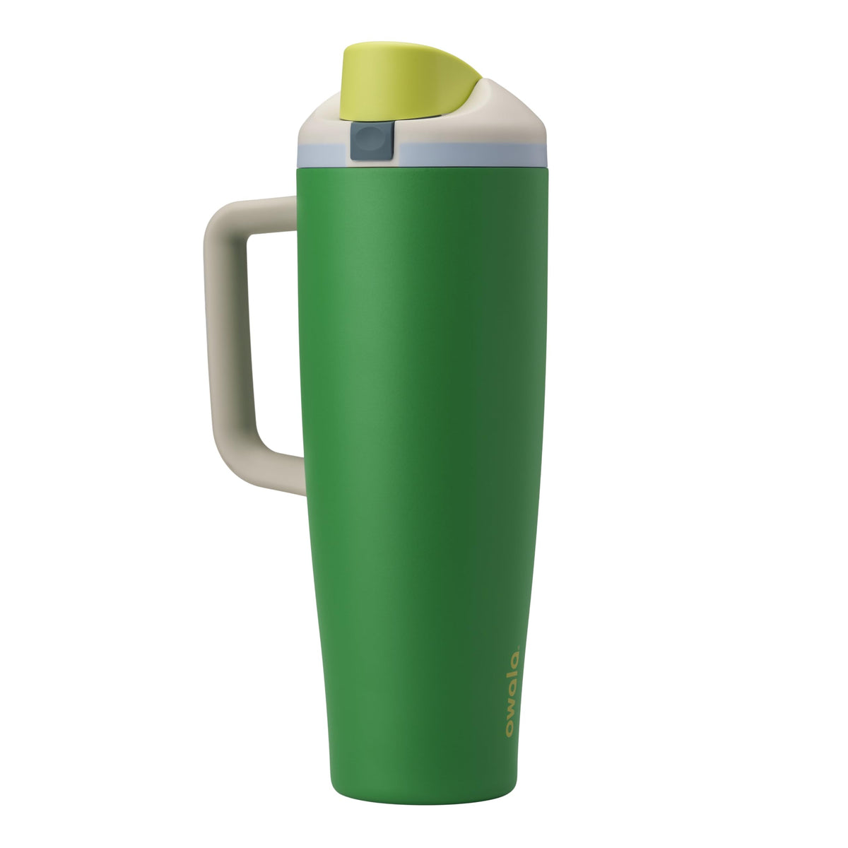 Owala FreeSip Tumbler Insulated Stainless Steel Water Bottle with Built-in Straw and Side Handle, For Travel, Work, School, and Sports, 40oz, BPA Free, Leak Proof, Foggy Tide