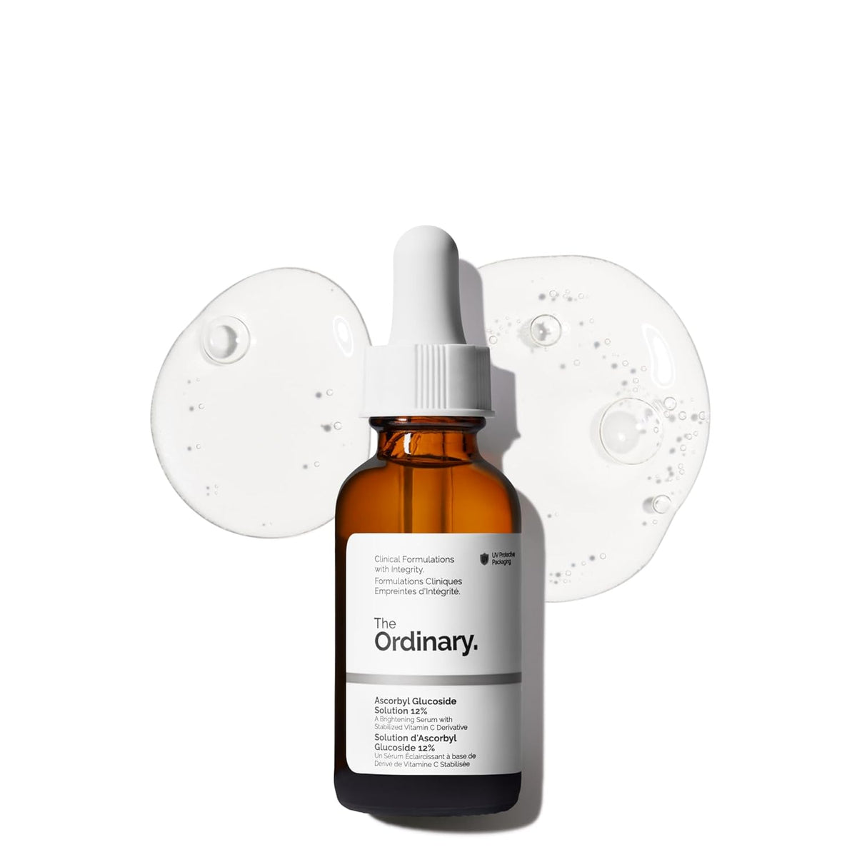 SlimBag vitamin C serum bottle featuring The Ordinary Ascorbyl Glucoside Solution 12% for bright, even skin tone and antioxidant benefits