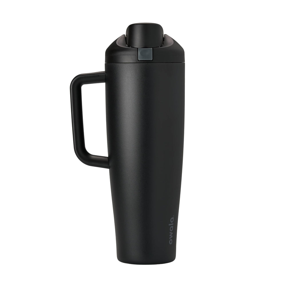 Owala FreeSip Tumbler Insulated Stainless Steel Water Bottle with Built-in Straw and Side Handle, For Travel, Work, School, and Sports, 40oz, BPA Free, Leak Proof, Iced Breeze