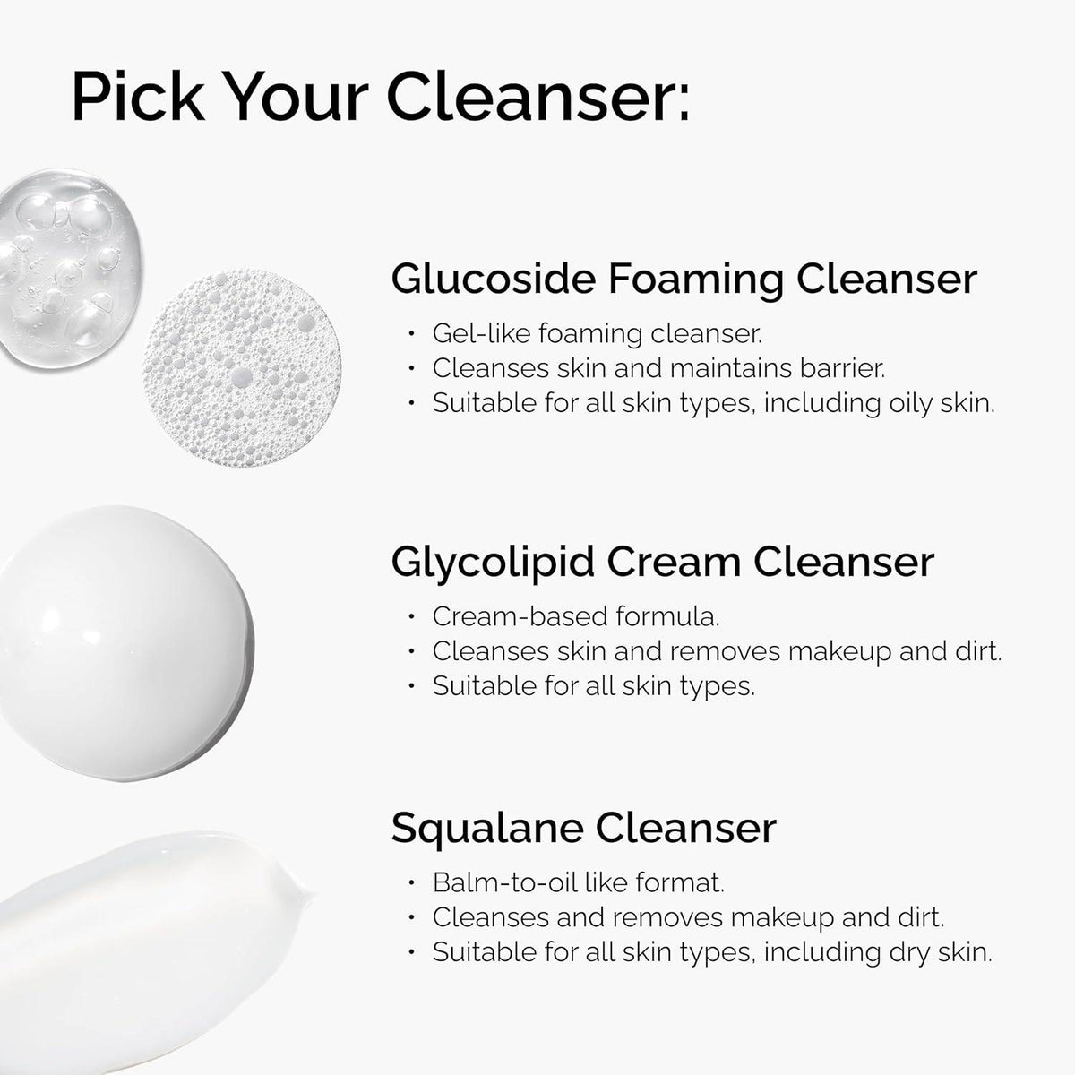 SlimBag The Ordinary Glucoside Foaming Cleanser bottle with label, gentle foaming face wash for all skin types including sensitive skin