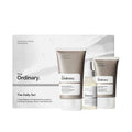 SlimBag The Ordinary Acne Set with foaming cleanser, salicylic acid solution, and moisturizing factors for clear skin.