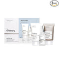 The Ordinary Daily Skincare Set by SlimBag with Squalane Cleanser, Hyaluronic Acid 2% + B5, and Natural Moisturizing Factors in a box