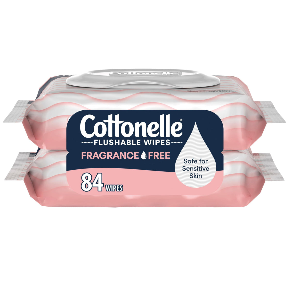 Cottonelle Fresh Feel Flushable Wet Wipes, Adult Wet Wipes, 8 Flip-Top Packs, 42 Wipes Per Pack (336 Total Wipes), Packaging May Vary