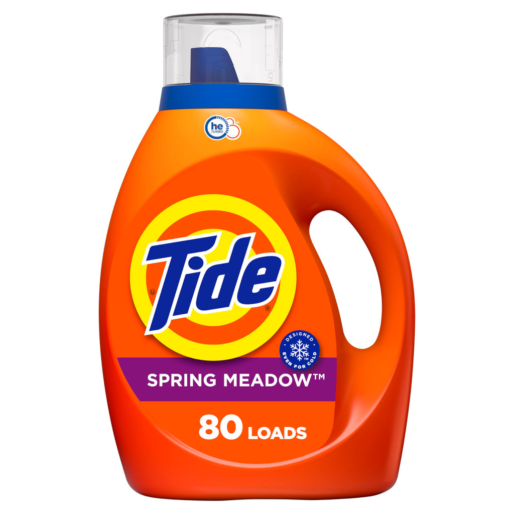 Tide Laundry Detergent Liquid, Original Scent, 64 Loads, 80 FL OZ, Works on 100% of Common Stains, Laundry Soap, Liquid Laundry Detergent