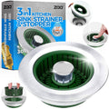 Sink Drain Strainer - Sink Stopper Kitchen Drain, 3 in 1 Kitchen Sink Drain Strainer with Anti-Clogging Basket, Kitchen Gadgets Clearance Sink Accessories, Fit US Standard 3-1/2'' Sink Hole, Silver
