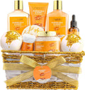 SlimBag gift basket for women with almond milk and honey beauty and personal care products for relaxing spa and self-care.
