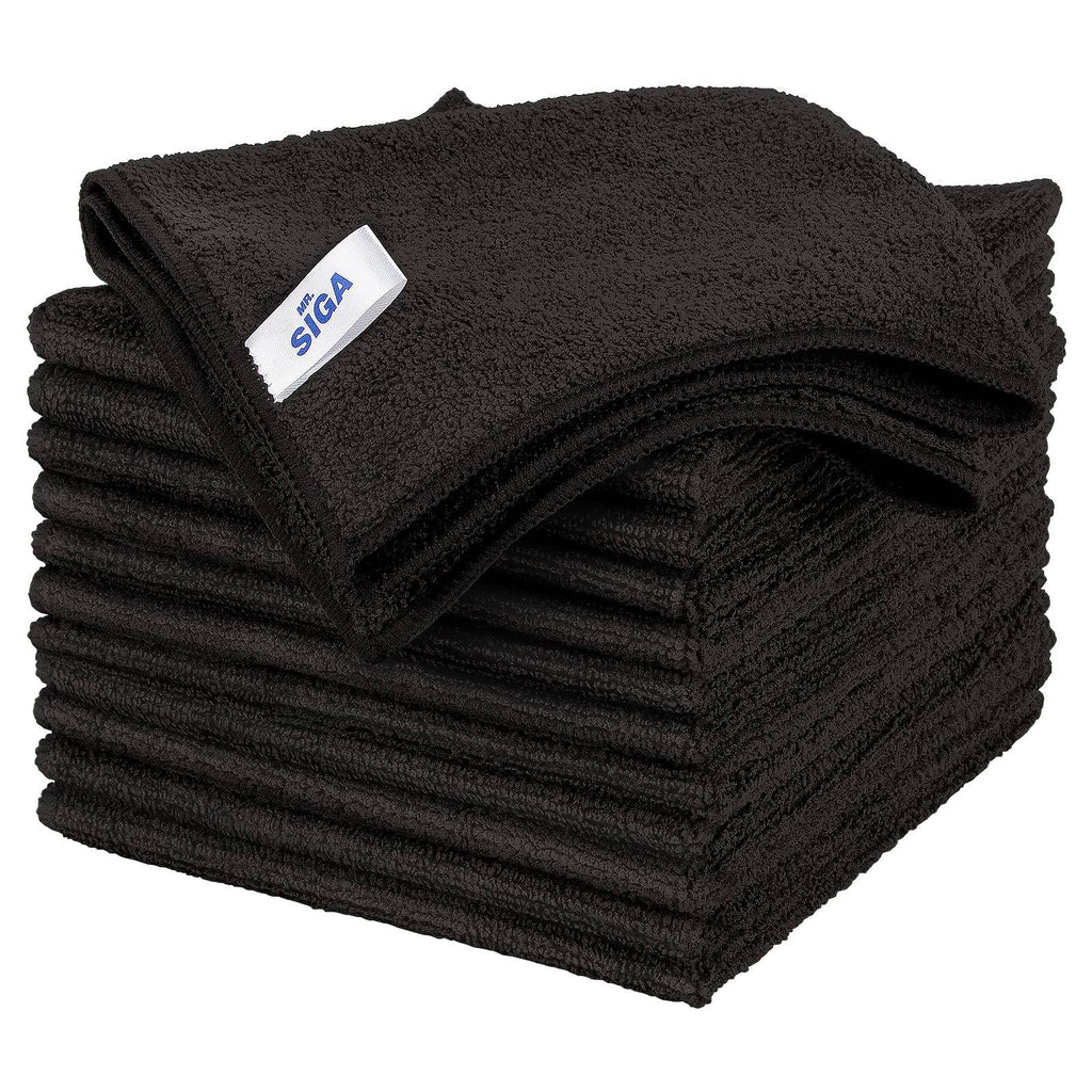 MR.SIGA Microfiber Cleaning Cloth,Pack of 12,Size:12.6" x 12.6"