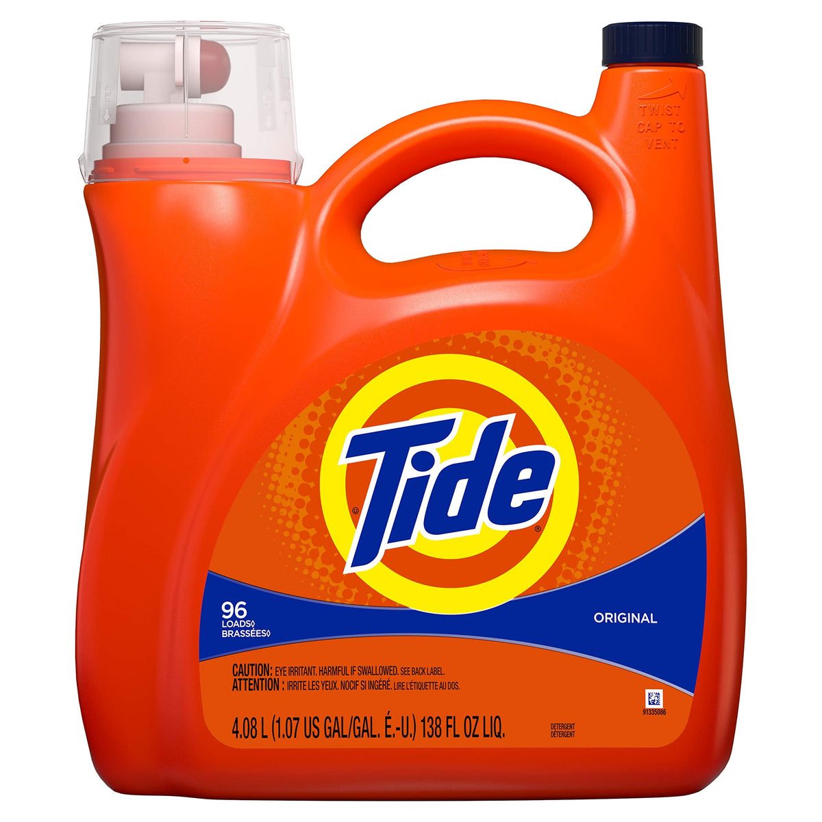 Tide Laundry Detergent Liquid, Original Scent, 64 Loads, 80 FL OZ, Works on 100% of Common Stains, Laundry Soap, Liquid Laundry Detergent