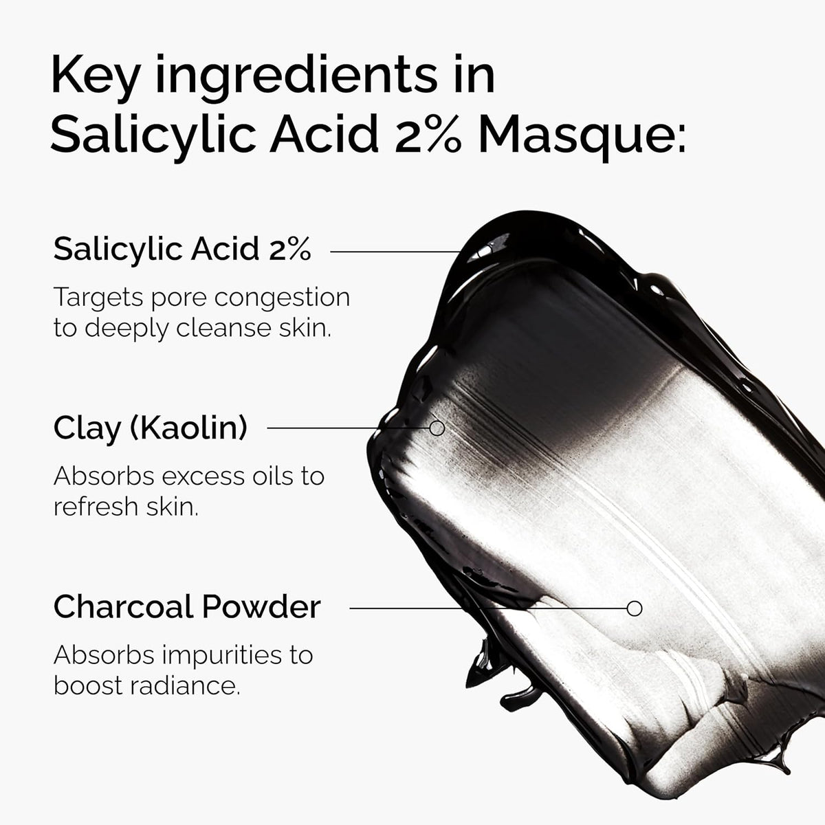 SlimBag clarifying charcoal and clay mask with salicylic acid for blemish-prone skin, 1.7 fl oz, in a jar.