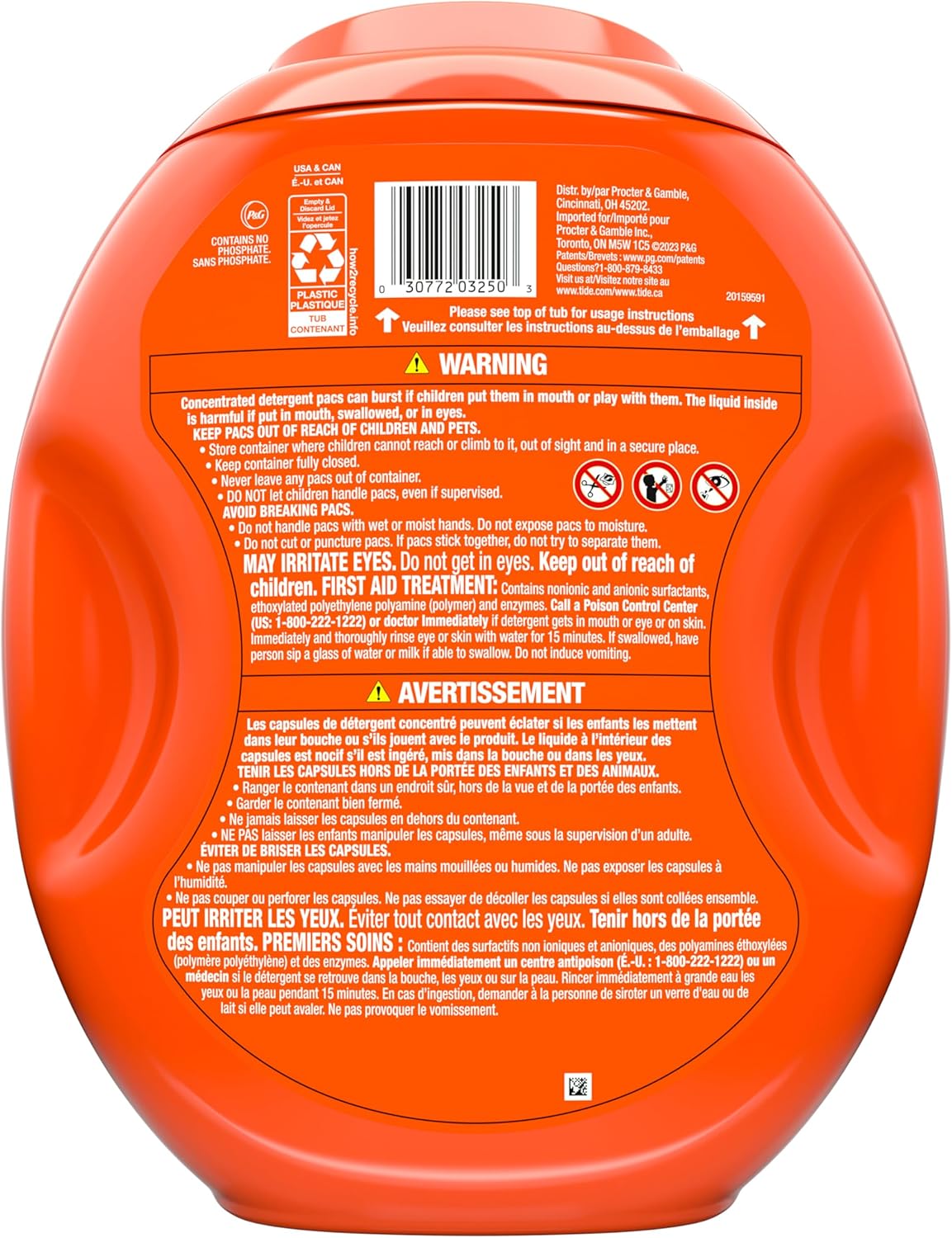 Tide PODS laundry detergent pacs, 3-in-1 Stain Remover, Odor Fighter, Color Protector, 112 Count, HE compatible, Spring Meadow Scent