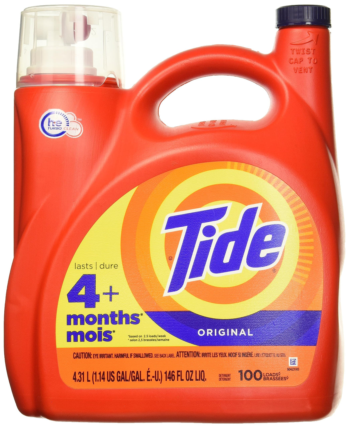 Tide Laundry Detergent Liquid, Original Scent, 64 Loads, 80 FL OZ, Works on 100% of Common Stains, Laundry Soap, Liquid Laundry Detergent