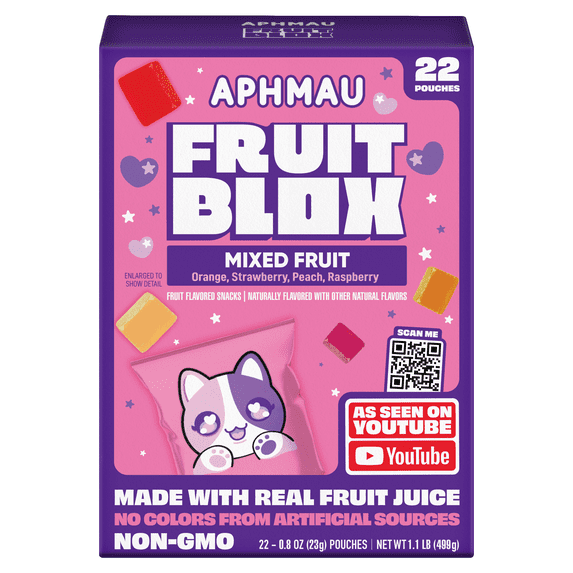 FruitBlox Mixed Fruit Snacks, 22 Count
